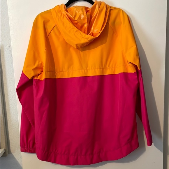 Retro Fila Colorblock Windbreaker Jacket - Orange and Pink - Picture 6 of 7